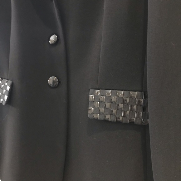 TAHARI Arthur Levine Blazer Black Size 6 Pockets - Picture 7 of 7